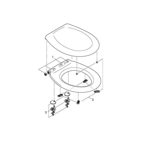 Grohe WC-Sitz BAU KERAMIK Mit Deckel Alpinweiß – Bild 4