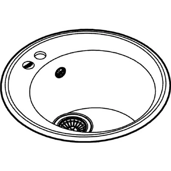 Grohe Kompositspüle K400 50-C 51 1.0, Ø 510 Mm Granit Schwarz – Bild 2