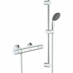 Grohe Brausestangenset Precision Start, Verchromt, Mit Thermostat