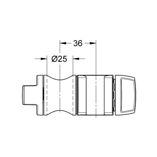 GROHE Ø 25 Mm Gleitelement Gleiter Für Brausestange Vitalo Trend 07876000 – Bild 2