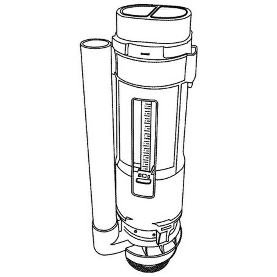 GROHE GROHE Ablaufventil 49061 Für Aufgesetzte Bau Keramik Spülkasten 39436/39437 – Bild 2