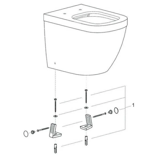 Grohe Stand-Tiefspül-WC EURO KERAMIK Spülrandlos PureGuard/alpinweiß – Bild 6