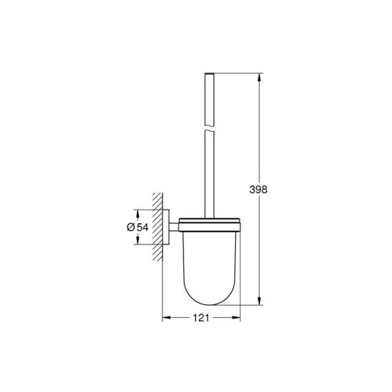 Grohe Toilettenbürstengarnitur ESSENTIALS Cool Sunrise Gebürstet – Bild 3