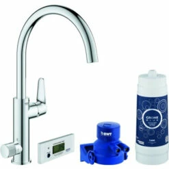 GROHE EH-Spb. BLUE PURE BauCurve Starter-Kit, C-Auslauf Chrom