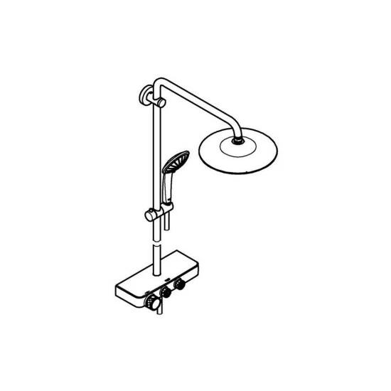 Grohe Duschsystem SmartControl System EUPHORIA 260 Mono, Mit Thermostatbatterie Chrom – Bild 3