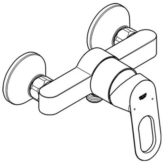 Grohe Einhand-Brausebatterie BAULOOP DN 15 Chrom – Bild 15