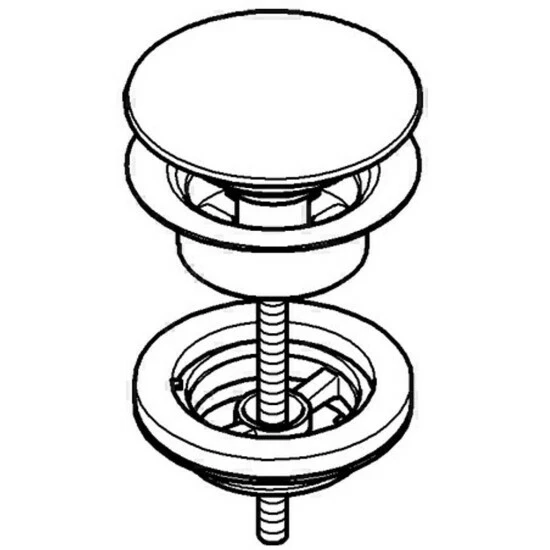 Grohe Ablaufgarnitur 65807 Cool Sunrise Gebürstet, 65807GN0 – Bild 3