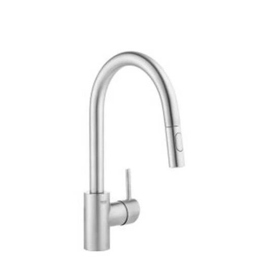 Grohe Einhand-Spültischbatterie CONCETTO DN 15, Hoher Auslauf Herausziehbare Dual Spülbrause Chrom – Bild 4