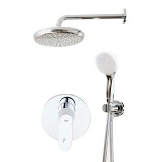 Grohe Duschsystem EUROSMART COSMOPOLITAN Mit Tempesta 210 Kopfbrause Chrom – Bild 4