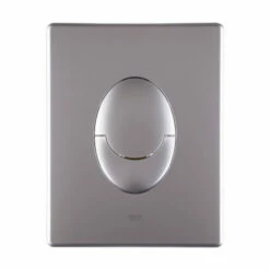 Grohe Revisionsplatte Start, 38964P00, Für 2-Mengen- & Start-Stopp-Betätigung, Pneumatisches Ablaufventil, StarLight Oberfläche, EcoJoy Wasserspar-Technologie, 156 X 197 Mm, ABS, Mattchrom, 21077 5