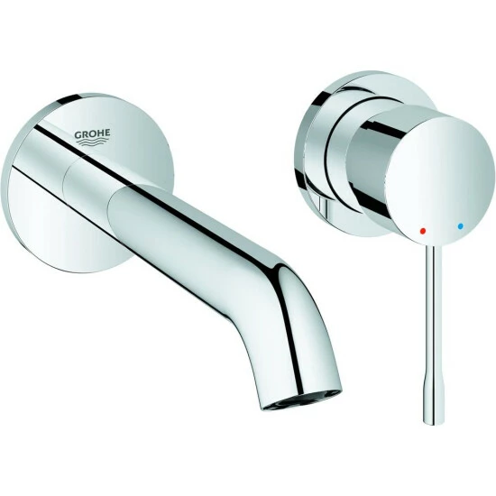 Grohe 2-Loch-Waschtischbatterie ESSENCE Ausladung 183 Mm, Fertigmontageset Für 23571000 Chrom