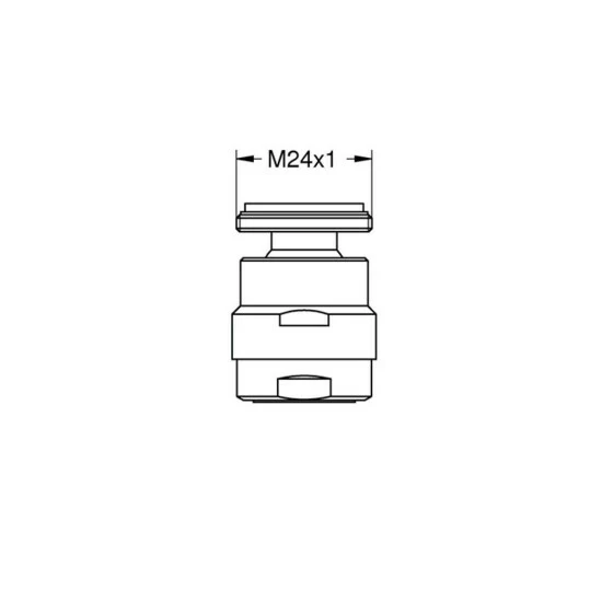 Grohe Kugelgelenk-Mousseur Chrom - 46461000 – Bild 4