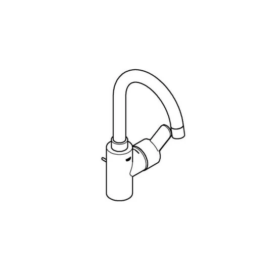 Grohe Einhand-Waschtischbatterie COSMOPOLITAN EUROSTYLE DN 15, L-Size, Bogenauslauf Chrom – Bild 3