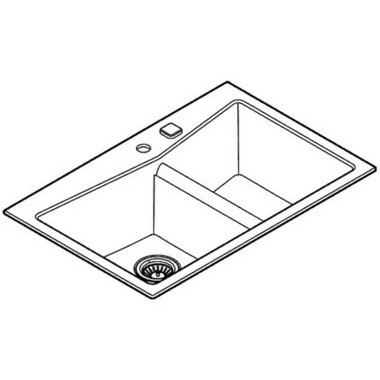 Grohe Kompositspüle K700 90-C 83,8/55,9 2.0, 838 X 559 Mm Granit Schwarz – Bild 3