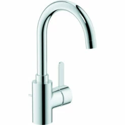 Grohe Einhand-Waschtischbatterie EUROSMART COSMOPOLITAN DN 15, L-Size, Bogenauslauf Chrom