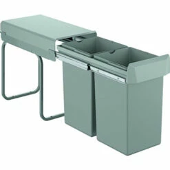 GROHE GROHE Blue Mülltrennsystem 40855 30cm Zweifach, 2 X 15 Liter Grau