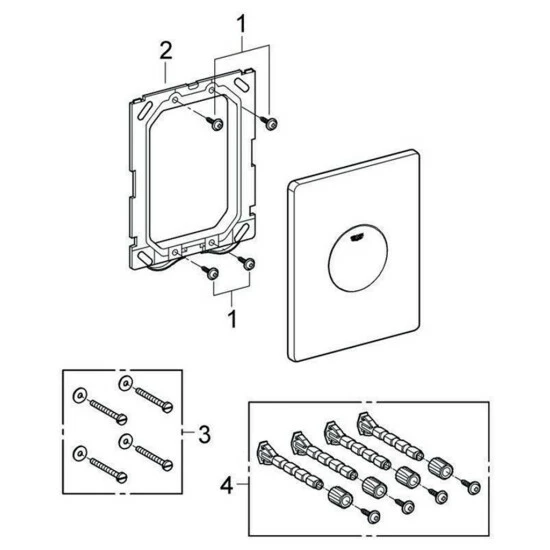 Grohe Skate 1-Menge WC-Betätigung Alpinweiß - 38573SH0 – Bild 7