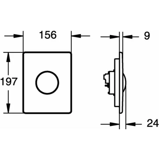 Grohe Skate 1-Menge WC-Betätigung Alpinweiß - 38573SH0 – Bild 8