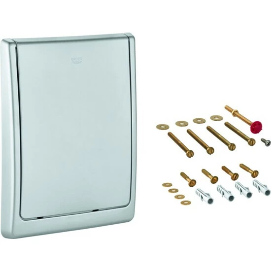 Grohe Abdeckplatte Komplett Für WC-Druckspüler Wandeinbau Matt Verchromt - 43179P00 – Bild 2