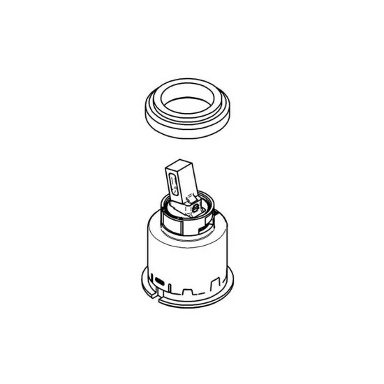 Grohe Eichelberg Keramik-Kartusche Mit Ecom-Funktion - 44099900 – Bild 2