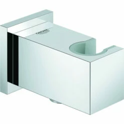 Grohe Wandanschlussbogen CUBE EUPHORIA DN 15, Mit Wandbrausehalter Chrom
