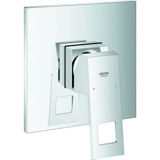 Grohe Einhand-Brausebatterie EUROCUBE Fertigmontageset Für Rapido SmartBos (35600) Chrom