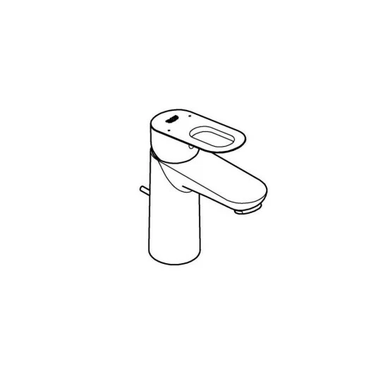 Grohe Einhand-Waschtischbatterie BAULOOP DN 15, S-Size Zugstangen-Ablaufgarnitur 1 1/4" Chrom – Bild 3