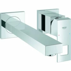 Grohe 2-Loch-Waschtischbatterie EUROCUBE Wandmontage Ausladung 231 Mm Chrom