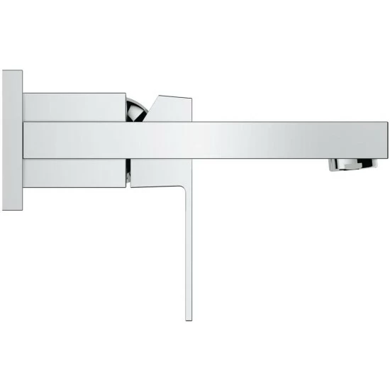 Grohe 2-Loch-Waschtischbatterie EUROCUBE Wandmontage Ausladung 231 Mm Chrom – Bild 5