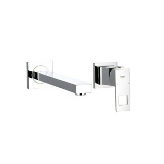 Grohe 2-Loch-Waschtischbatterie EUROCUBE Wandmontage Ausladung 231 Mm Chrom – Bild 7