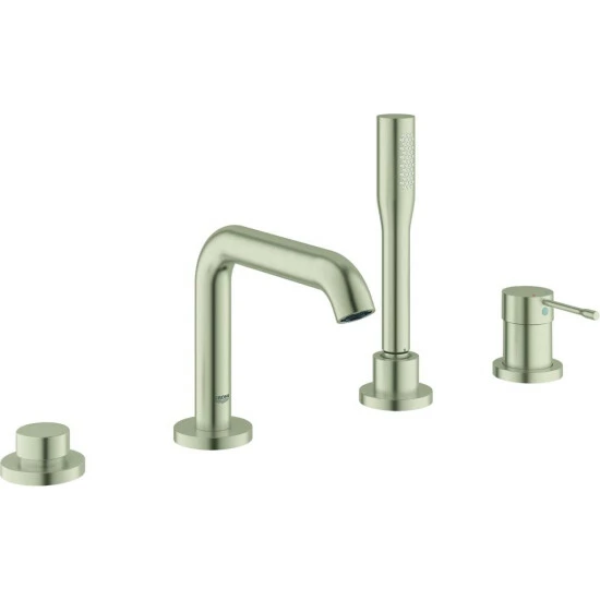Grohe 4-Loch-Einhand-Wannenkombination ESSENCE Hard Graphite Gebürstet
