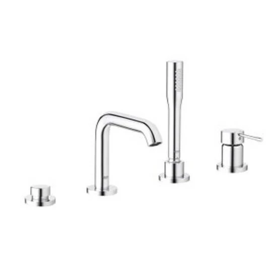 Grohe 4-Loch-Einhand-Wannenkombination ESSENCE Hard Graphite Gebürstet – Bild 4