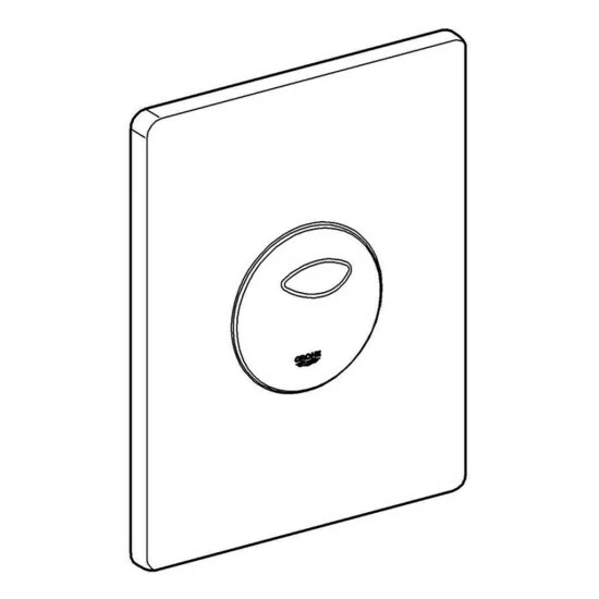 Grohe Abdeckplatte SKATE Aus ABS, 156 X 197 Mm, Senkrechte Und Waagerechte Montage Alpinweiß – Bild 4