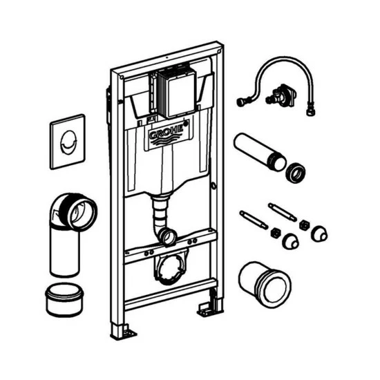 Grohe Rapid SL Vorwand-Element Mit WC-Spülkasten GD2 Bauhöhe 1,13m - 38764001 – Bild 2