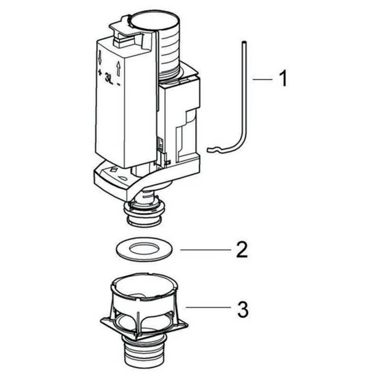 Grohe Rapid SL / Uniset Ablaufventil AV1 Komplett Für Installationssysteme Chrom - 42314000 – Bild 7