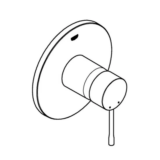 Grohe Einhand Brausebatterie Essence 24057 FMS Für 35600 Cool Sunrise Gebürstet, 24057GN1 – Bild 3