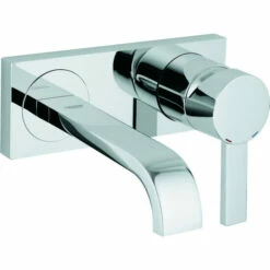 Grohe 2-Loch-Waschtischbatterie ALLURE DN 15, Wandmontage Ausladung 220 Mm Chrom