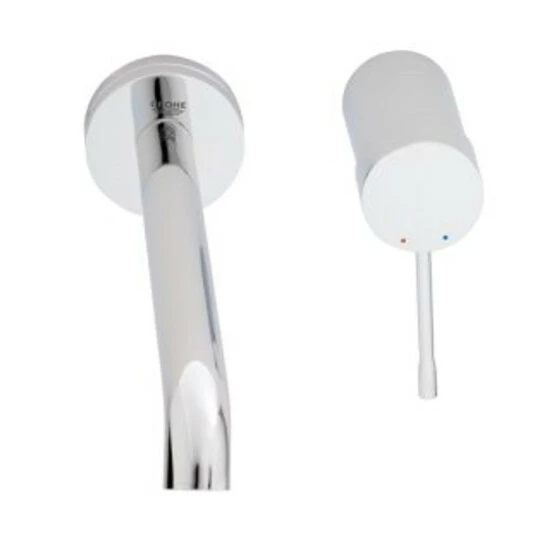 Grohe 2-Loch-Waschtischbatterie ESSENCE Ausladung 230 Mm Hard Graphite – Bild 7