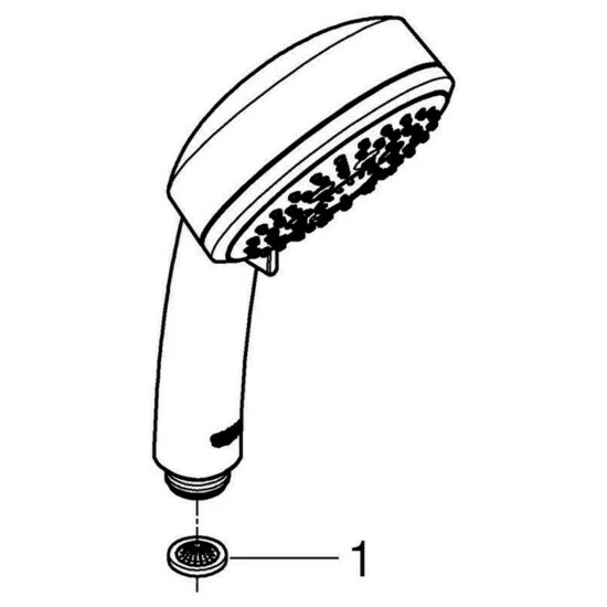 Grohe Handbrause COSMOPOLITAN 100 TEMPESTA 4 Strahlarten Chrom – Bild 7