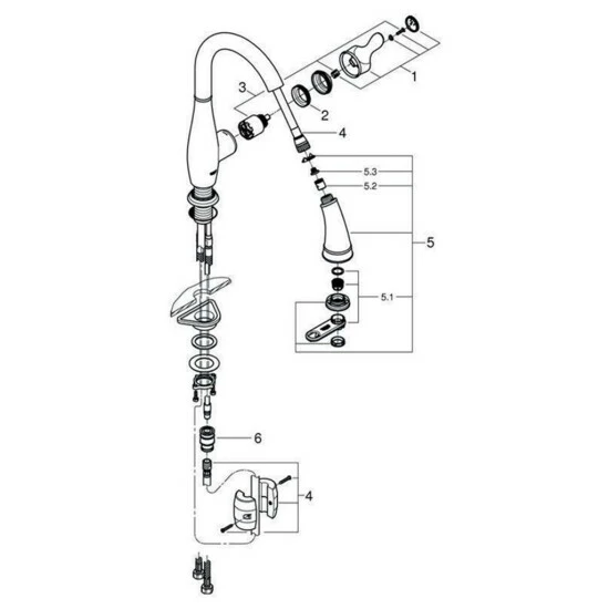 Grohe Einhand-Spültischbatterie PARKFIELD DN 15 Chrom – Bild 6