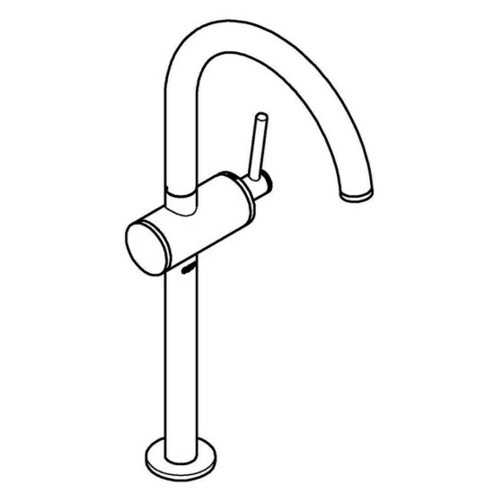 Grohe Einhebelmischer Waschtischarmatur Atrio 32647 XL-Size Hard Graphite Gebürstet, 32647AL3 – Bild 3