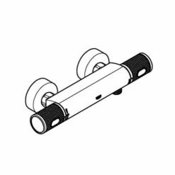 GROHE Thermostat-Brausebatterie GROHTHERM 1000 Performance · Wandmontage Chrom