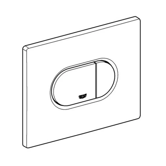 Grohe Abdeckplatte ARENA COSMOPOLITAN Aus ABS, 156 X 197 Mm Waagerechte Montage, Alpinweiß – Bild 3