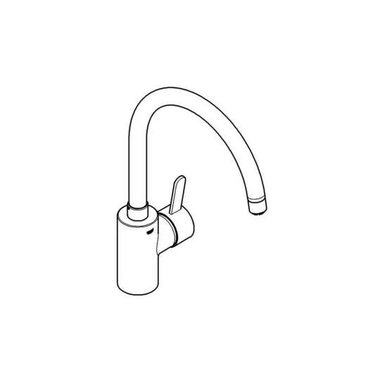 Grohe Eurosmart Cosmopolitan Spültischbatterie Hoher Auslauf Niederdruck Chrom - 31180000 – Bild 4
