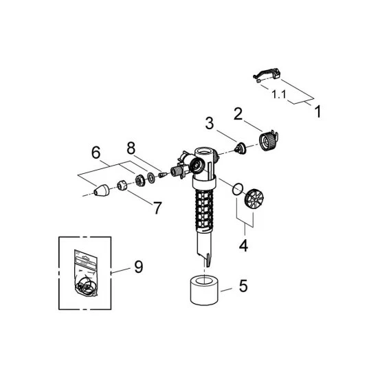 Grohe Füllventil Ohne Drossel - 37095000 – Bild 4