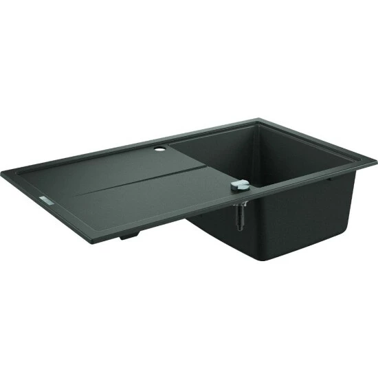 Grohe Kompositspüle K400 50-C 86/50 1.0 Rev, 860 X 500 Mm Granit Schwarz