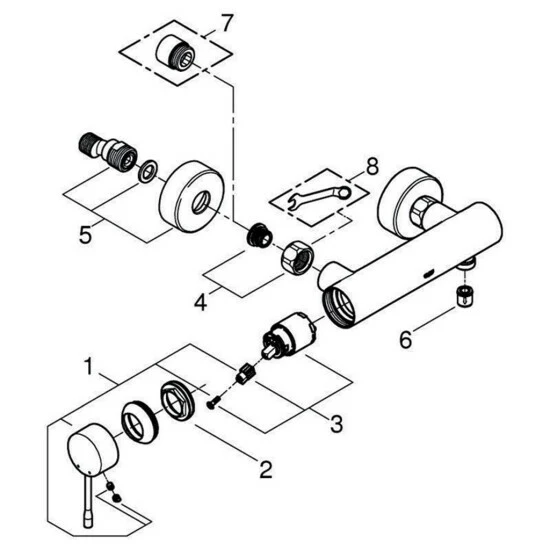 Grohe Einhand-Brausebatterie ESSENCE Hard Graphite Gebürstet – Bild 6