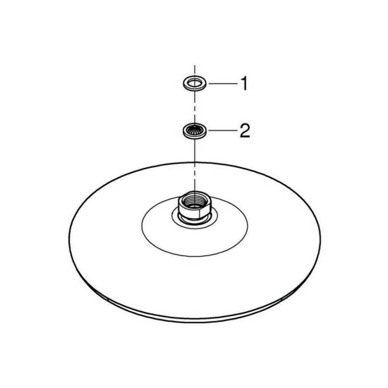 Grohe Kopfbrause 210 TEMPESTA Ø 210 Mm Chrom – Bild 3