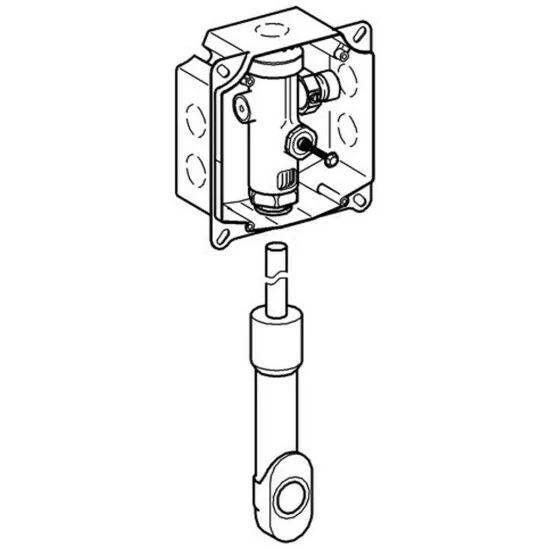 Grohe Rapid S / Rapid SL / Uniset WC-Druckspüler Wandeinbau Für Installationssysteme - 37153000 – Bild 3
