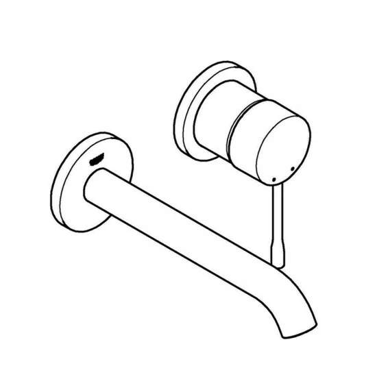 Grohe 2-Loch-Waschtischbatterie ESSENCE Ausladung 183 Mm Warm Sunset – Bild 2